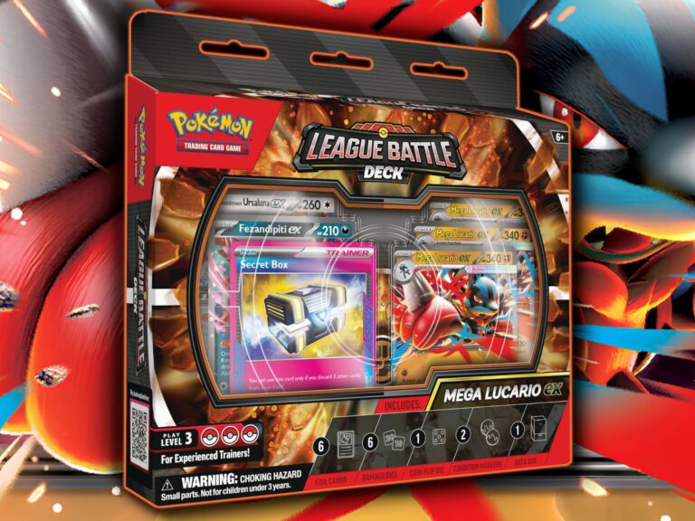 Mega Lucario ex League Battle Deck am 22. Mai: Lohnt sich der Kauf neben Chaos Rising?